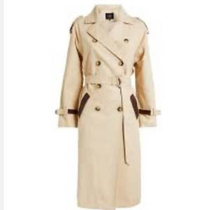 Maje Double Breasted Trench Coat Long Sleeve Women's Size 40 / L NWT